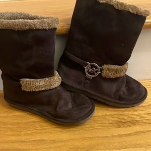 Michael Kors brown boots kids girls size 4 great condition only worn a few times